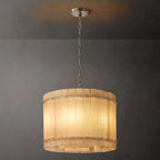 San Marco Vintage Alabaster Round Chandelier 22"