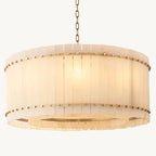 San Marco Vintage Alabaster Round Chandelier 37"