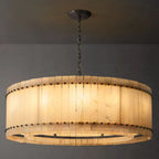 San Marco Vintage Alabaster Round Chandelier 48"
