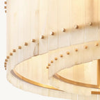 San Marco Vintage Alabaster Round Chandelier 60"
