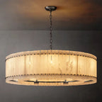 San Marco Vintage Alabaster Round Chandelier 60"
