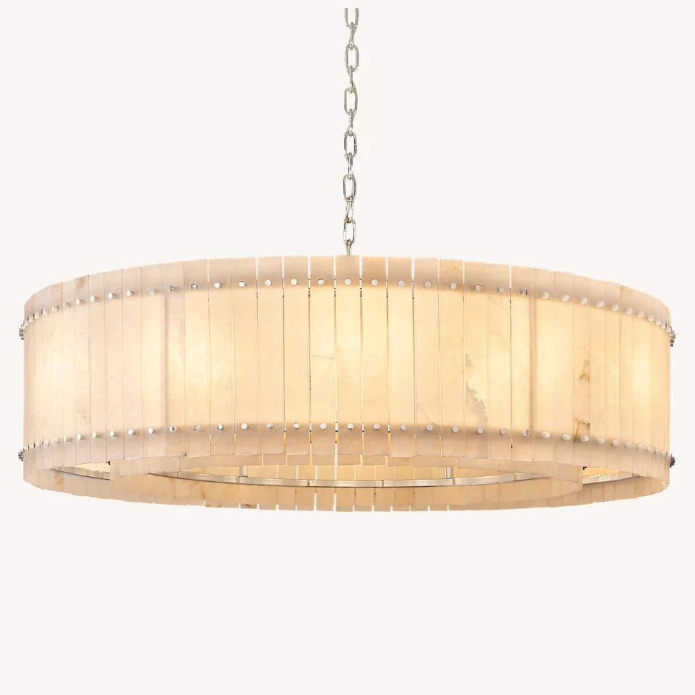 San Marco Vintage Alabaster Round Chandelier 60"