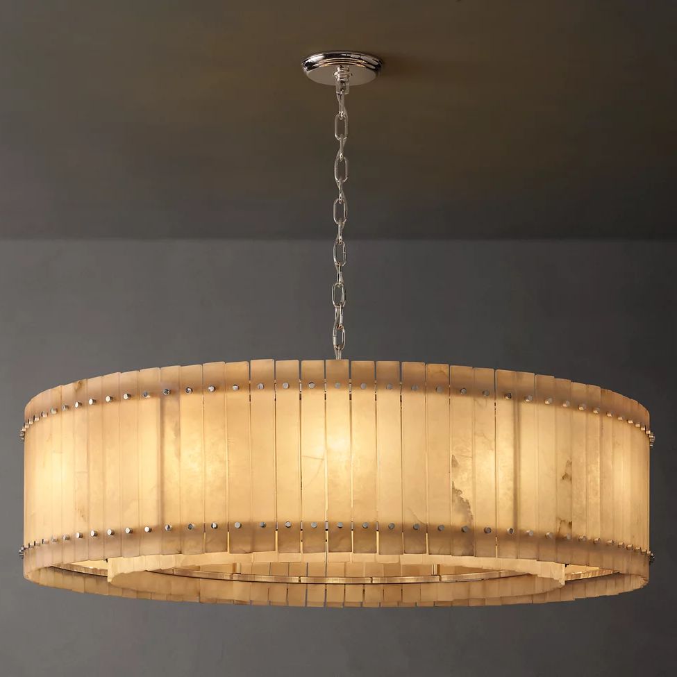 San Marco Vintage Alabaster Round Chandelier 60"
