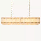 San Marco Vintage Alabaster Linear Chandelier 54"