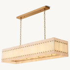 San Marco Vintage Alabaster Linear Chandelier 54"