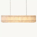 San Marco Vintage Alabaster Linear Chandelier 54"