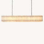 San Marco Vintage Alabaster Linear Chandelier 72"
