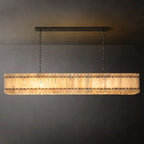 San Marco Vintage Alabaster Linear Chandelier 72"