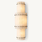 San Marco Vintage Alabaster Round Wall Sconce