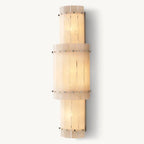 San Marco Vintage Alabaster Round Wall Sconce