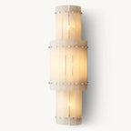 San Marco Vintage Alabaster Round Wall Sconce