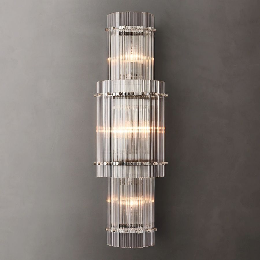 San Marco Vintage Glass Round Wall Sconce