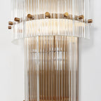 San Marco Vintage Glass Round Wall Sconce