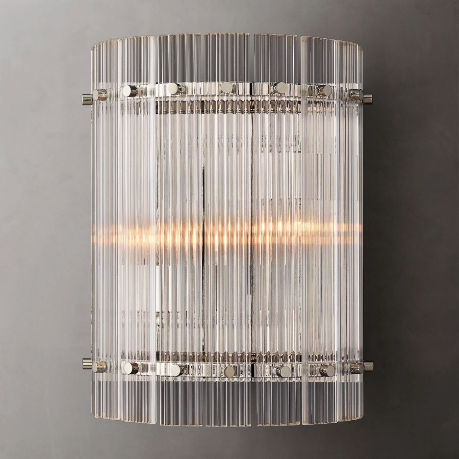 San Marco Vintage Glass Round Wall Sconce
