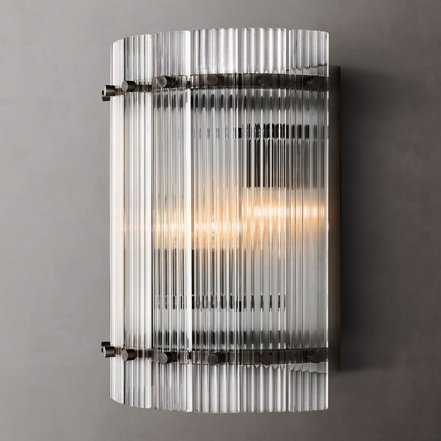 San Marco Vintage Glass Round Wall Sconce