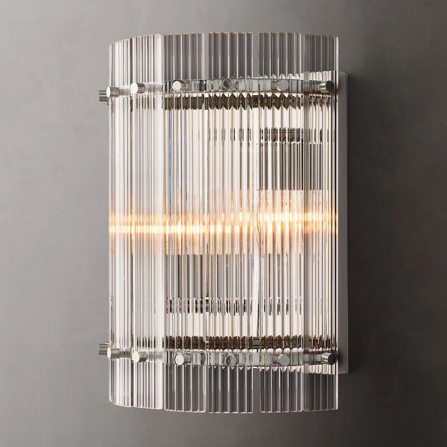 San Marco Vintage Glass Round Wall Sconce