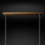 San Marco Vintage Glass Rectangle Chandelier 72"