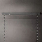 San Marco Vintage Glass Rectangle Chandelier 72"