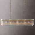 San Marco Vintage Glass Rectangle Chandelier 54"
