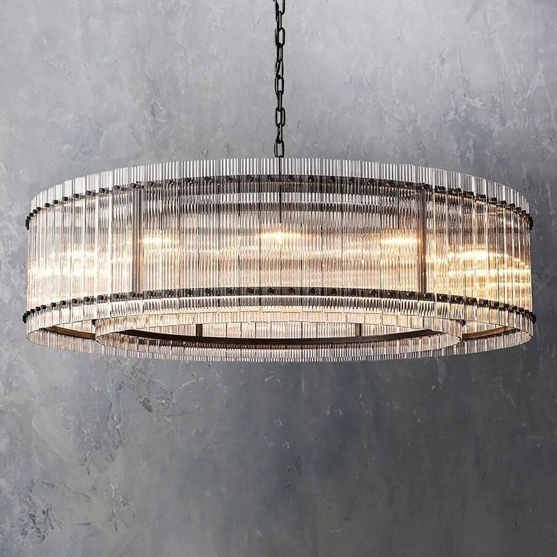 San Marco Vintage Glass Round Chandelier 60"