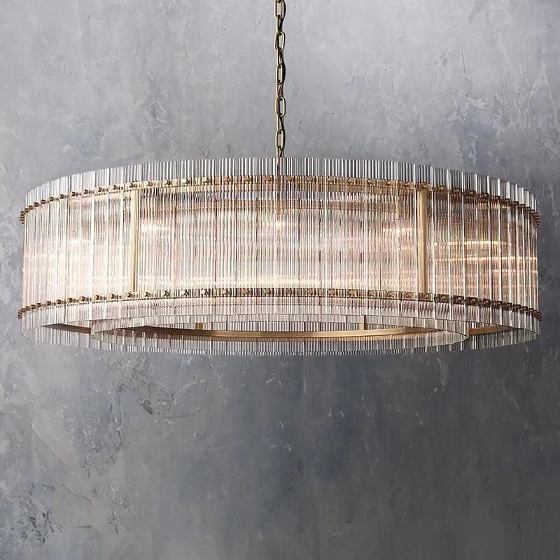 San Marco Vintage Glass Round Chandelier 60"
