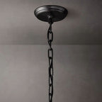 San Marco Vintage Glass Two-Tier Round Chandelier 37"