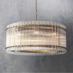 San Marco Vintage Glass Round Chandelier 37"