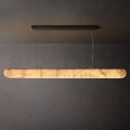Rivage Lisse Veined Alabaster Linear Chandelier 60"