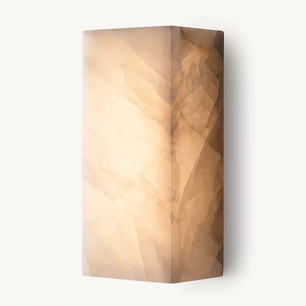 Rivage Veined Alabaster Wall Sconce