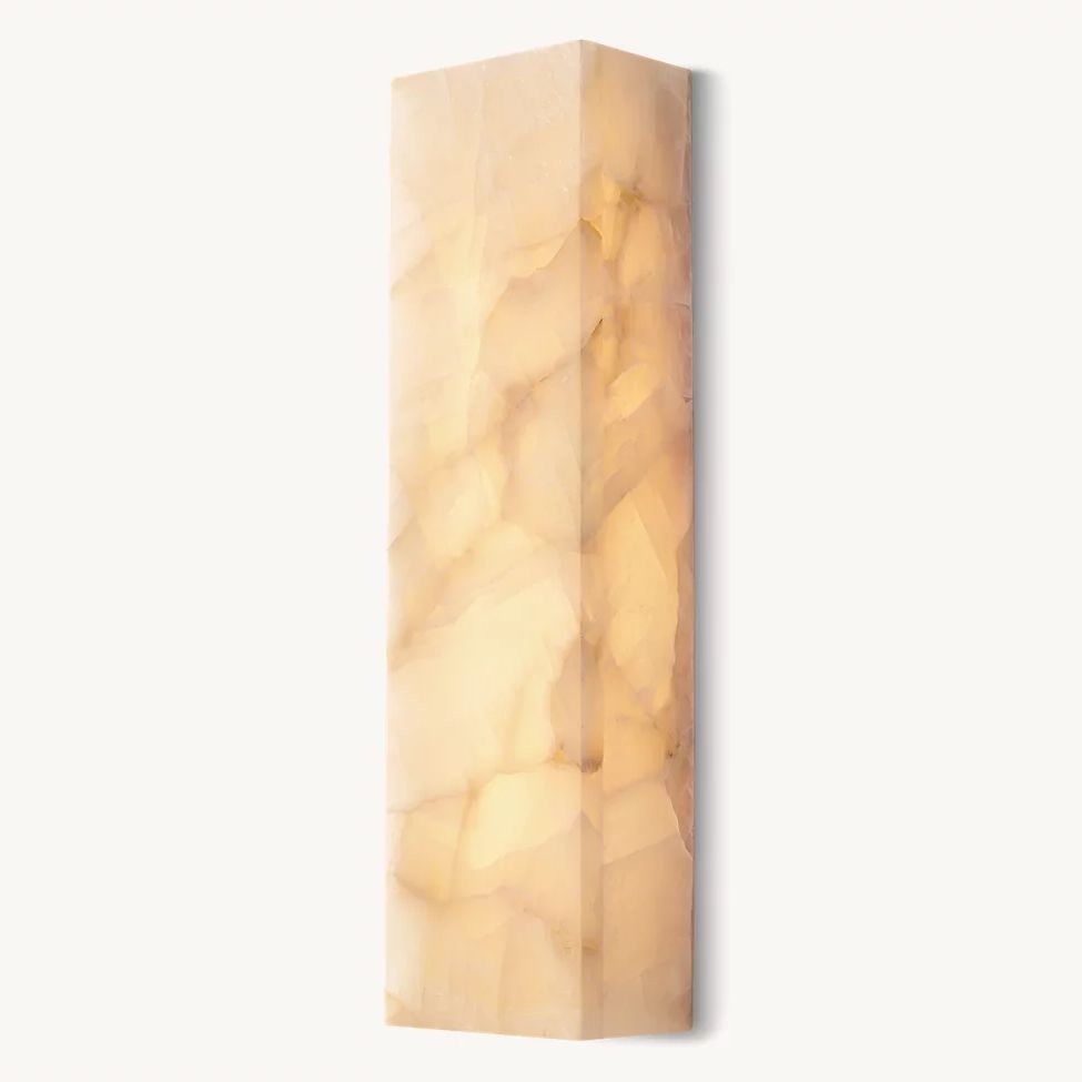 Rivage Veined Alabaster Wall Sconce