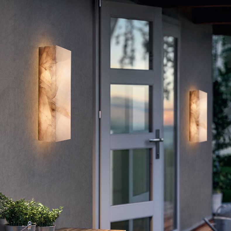 Rivage Veined Alabaster Wall Sconce