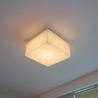 Rivage Veined Alabaster Square Flush Mount