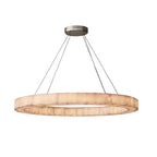 Rivage Veined Alabaster Round Chandelier 60"