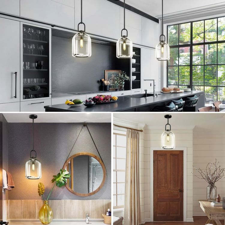 Botanist Crystal Cloche Pendant Light