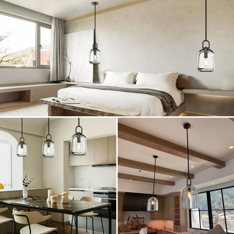 Botanist Crystal Cloche Pendant Light