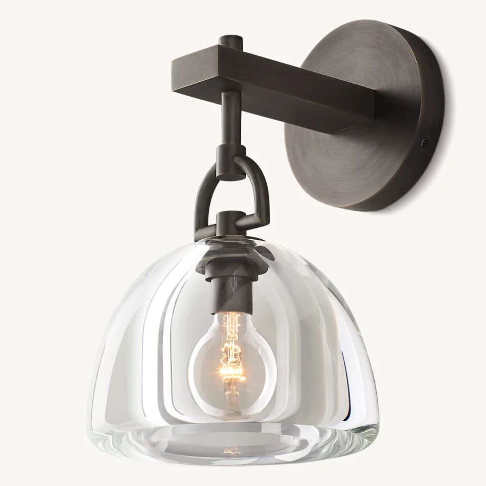 Botanist Crystal Dome Wall Sconce