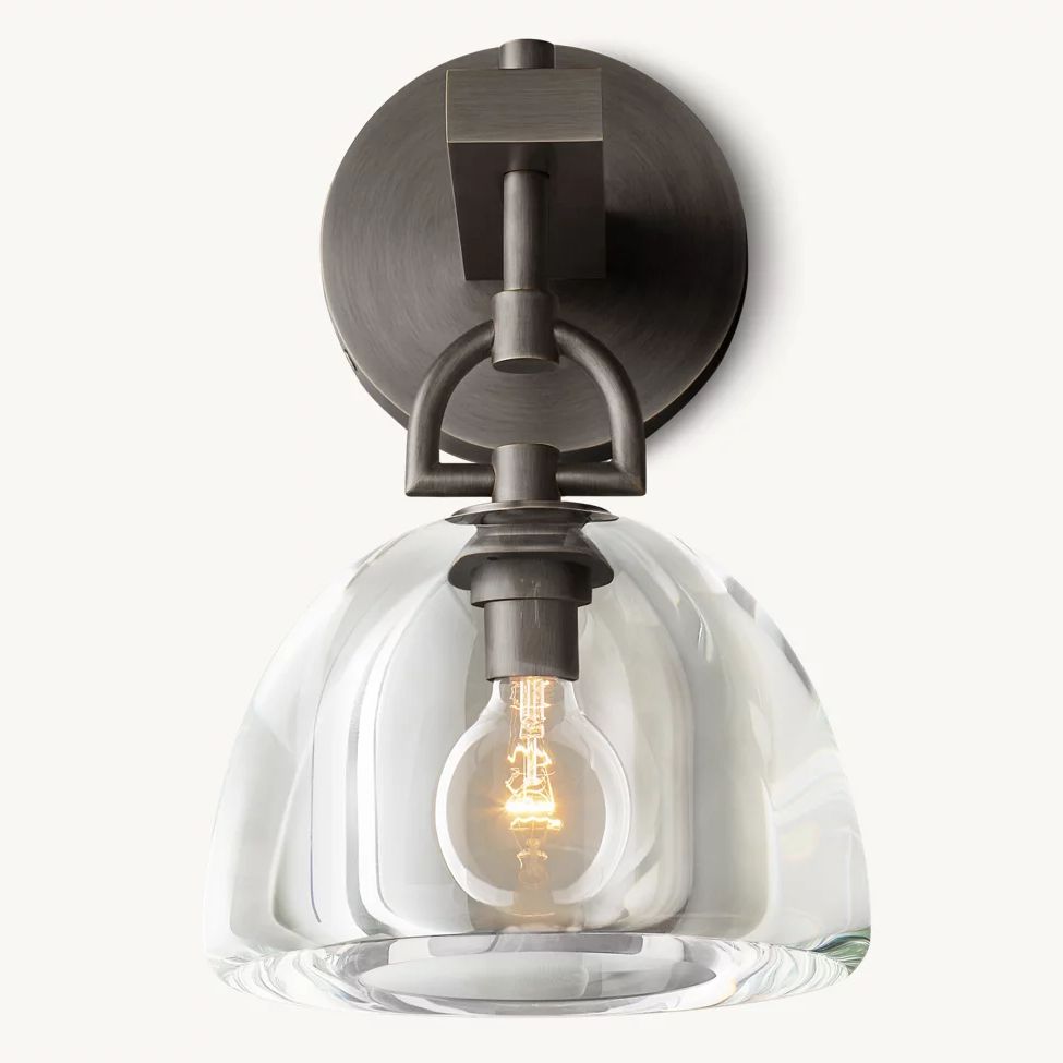 Botanist Crystal Dome Wall Sconce