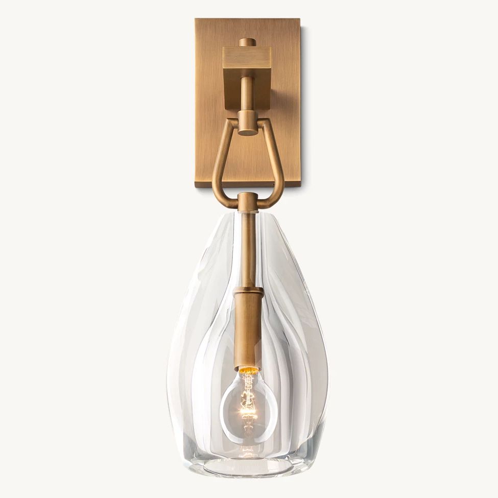 Botanist Crystal Flute Wall Sconce