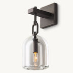 Botanist Crystal Cloche Wall Sconce