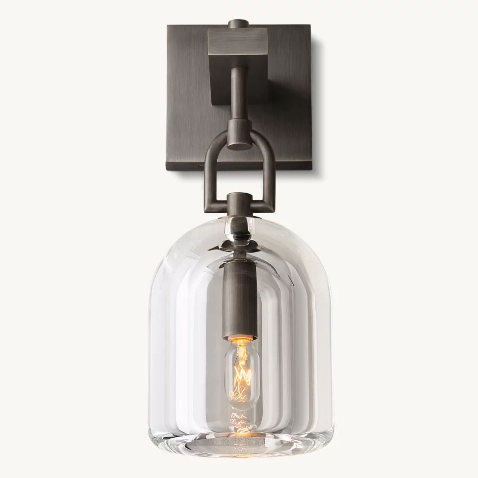 Botanist Crystal Cloche Wall Sconce