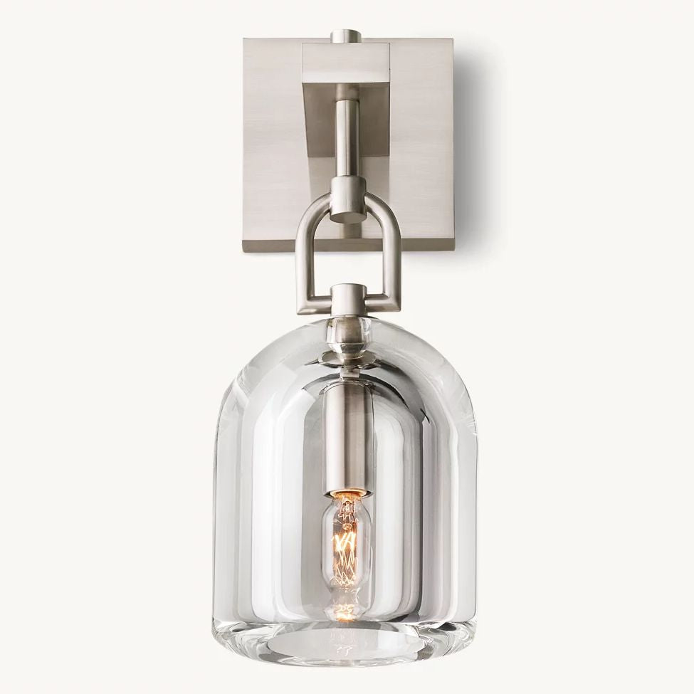 Botanist Crystal Cloche Wall Sconce