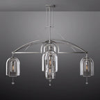 Fulcrum Blown Glass Round Chandelier 85"