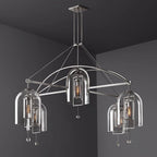 Fulcrum Blown Glass Round Chandelier 61"