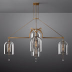 Fulcrum Blown Glass Round Chandelier 85"