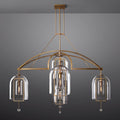 Fulcrum Blown Glass Round Chandelier 73"