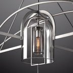 Fulcrum Blown Glass Round Chandelier 73"