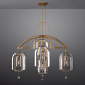 Fulcrum Blown Glass Round Chandelier 61"