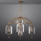 Fulcrum Blown Glass Round Chandelier 60"