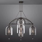 Fulcrum Blown Glass Round Chandelier 48"