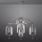 Fulcrum Blown Glass Round Chandelier 48"